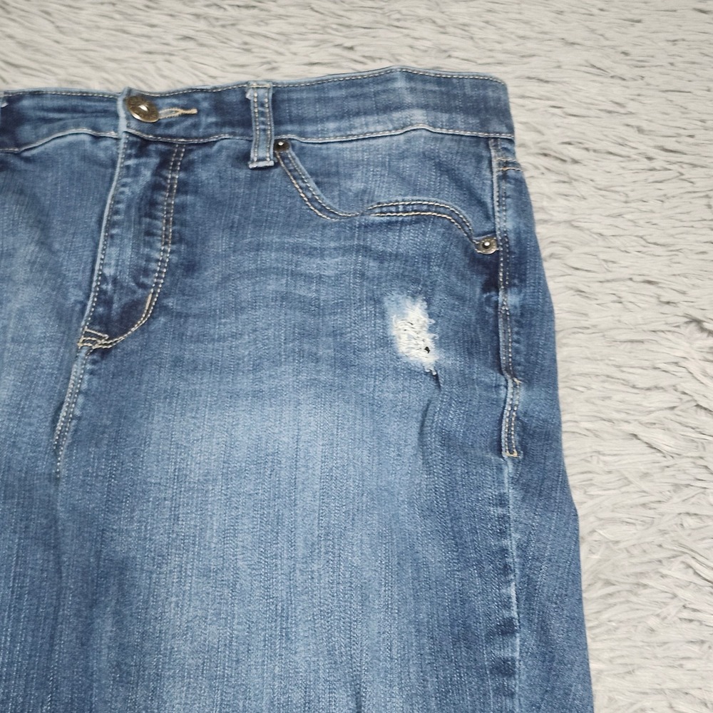 Torrid Premium Sky High Skinny Jeans‎ Womens 14R Distressed Stretch High Rise - Picture 15 of 15